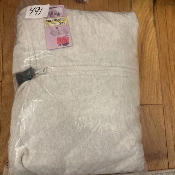 Wild Fable‎ Light Gray Zip Up Hoodie Women XL Casual Loungewear Sweatshirt - Picture 3 of 3